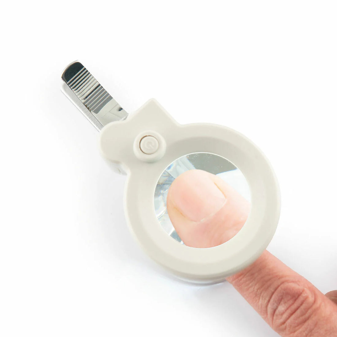 Nagelknipser Clail mit LED, Lupe und Feile – Detailansicht 4