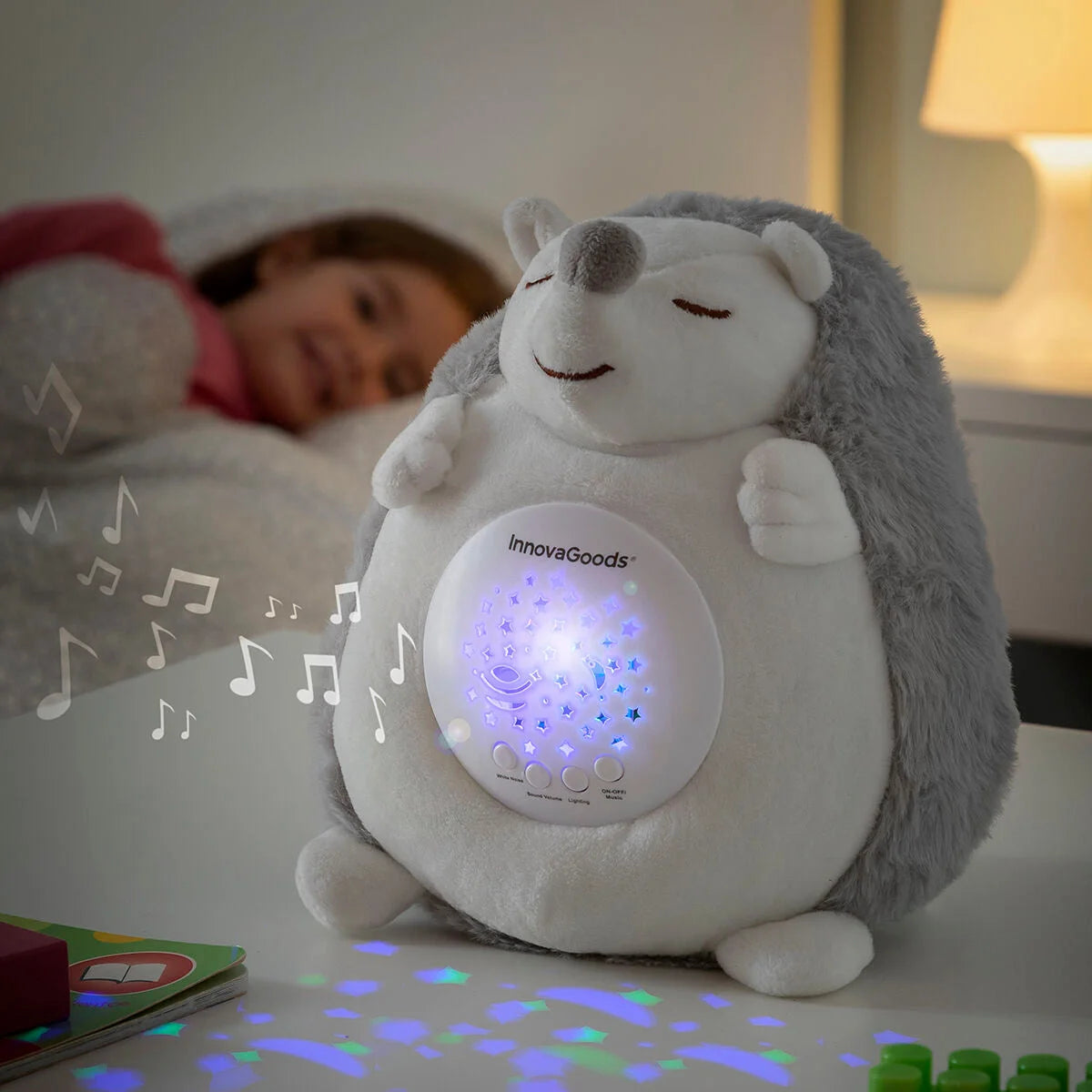 InnovaGoods Plüsch-Igel Mit Weißem Rauschen Für Kinder