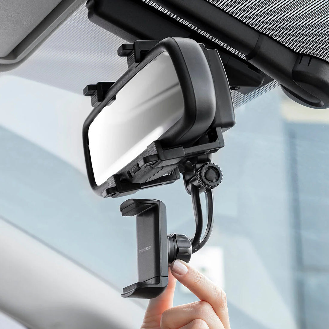 Stropp Smartphone-Halter für Rückspiegel – Detailansicht 1