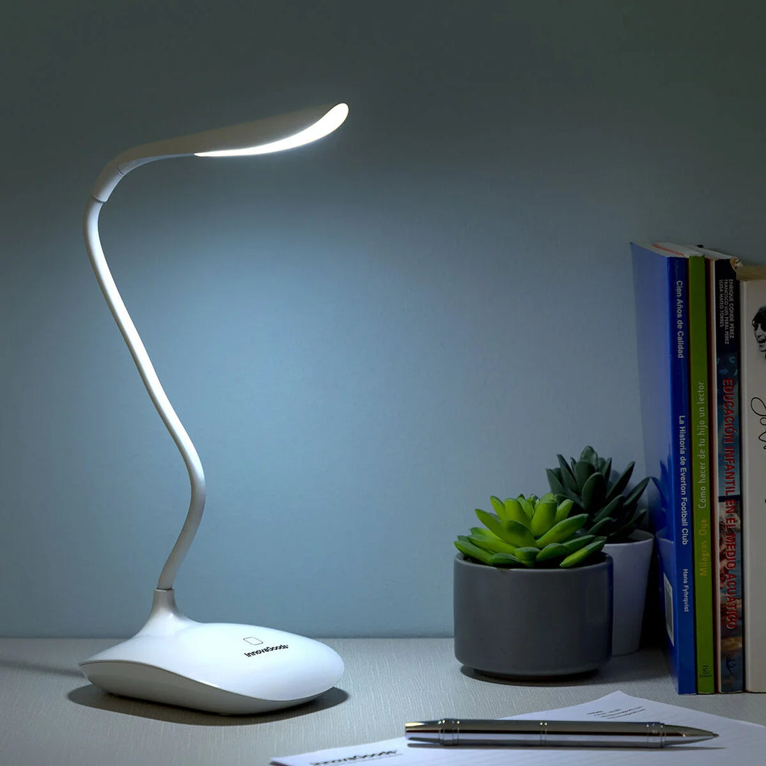 Lum2Go Touch-LED-Tischlampe Weiß – Detailansicht 1