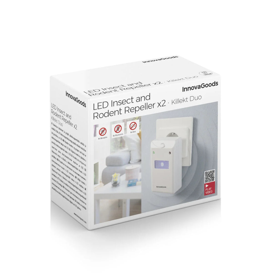 Ultraschall-Schädlingsvertreiber mit LED Licht Killekt Duo  2 Stück – Detailansicht 3