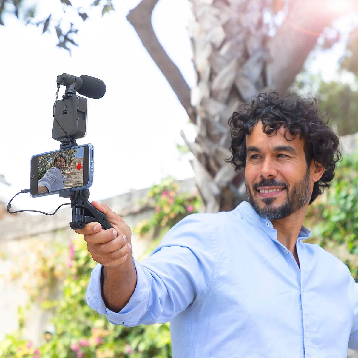 Plodni Vlogging-Kit mit Licht & Mikrofon, 6-teilig – Produktansicht 3