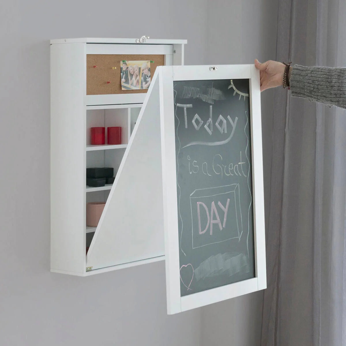 Klappschreibtisch für die Wand Woldy – Produktansicht 2