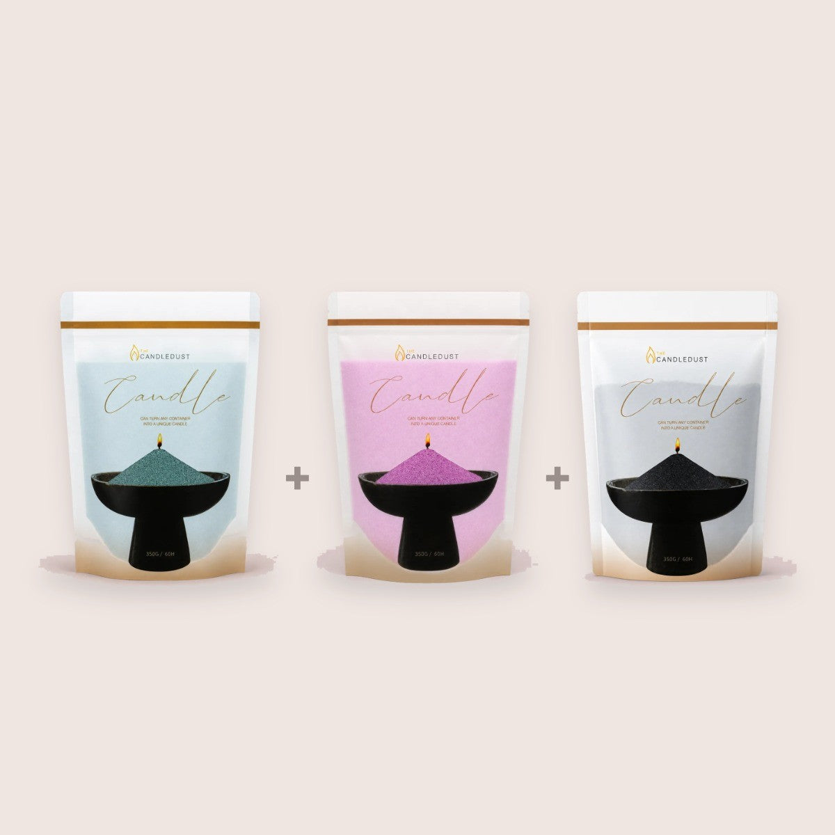 Jewel Tones duftfrei Nachfüllung Trio, Smaragdgrün, Amethyst, Schwarz, 3 × 350 g