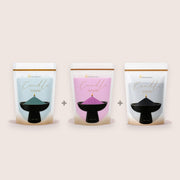 Jewel Tones duftfrei Nachfüllung Trio, Smaragdgrün, Amethyst, Schwarz, 3 × 350 g