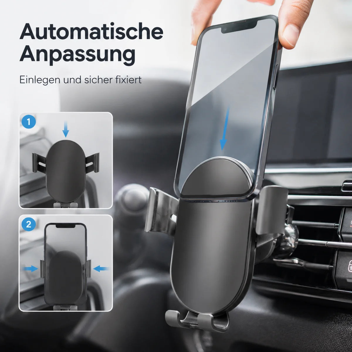 Auto-Handyhalterung mit kabellosem Laden 15 W – Produktansicht 5