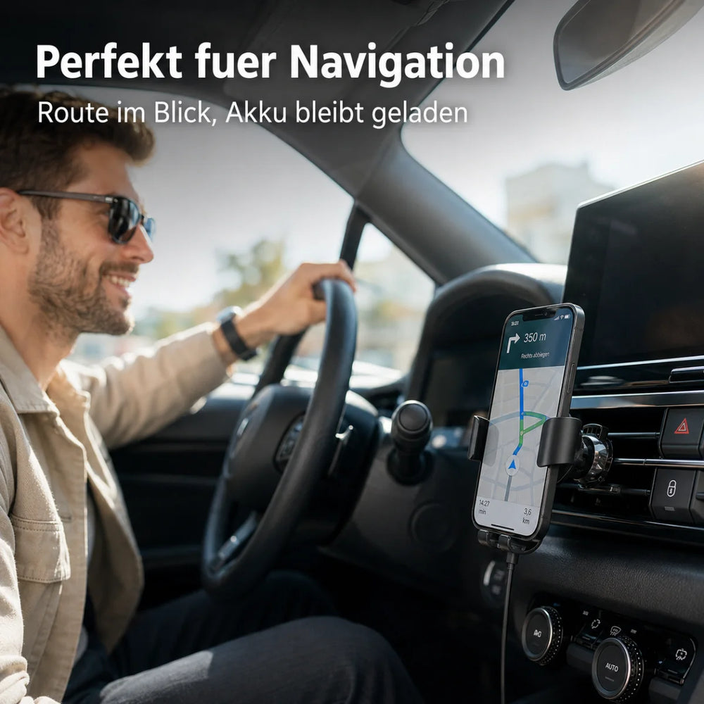 Auto-Handyhalterung mit kabellosem Laden 15 W – Detailansicht 5