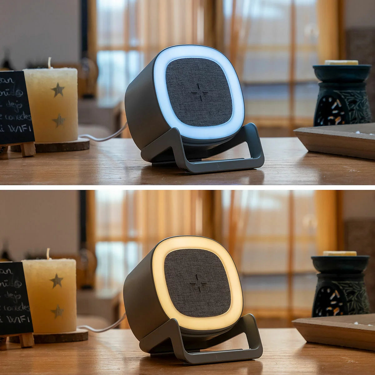 Kabelloser Lautsprecher mit Ladefunktion und LED Souwis – Produktansicht 3