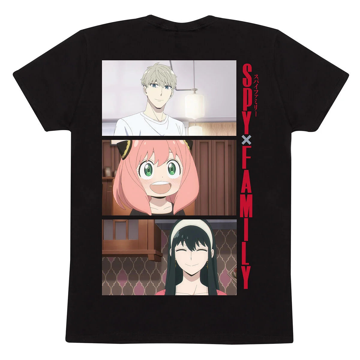 Spy x Family Trio Unisex-T-Shirt Schwarz