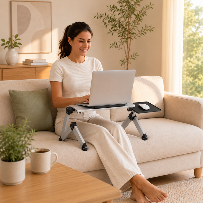 Laptop-Tisch mit Mausablage verstellbar