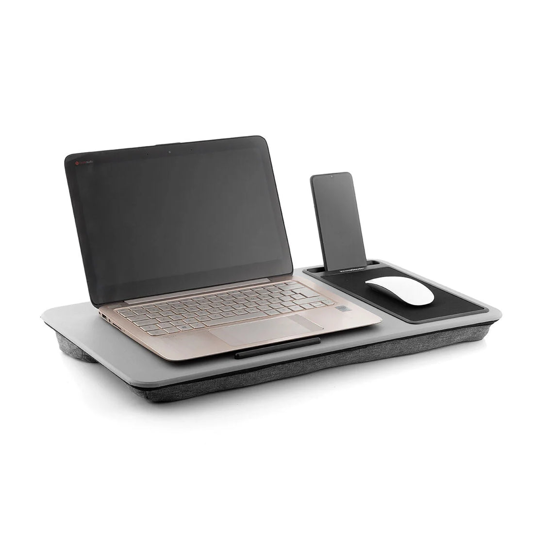 Deskion Laptop-Tisch mit XL-Kissen und Mauspad – Detailansicht 5