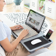 Deskion Laptop-Tisch mit XL-Kissen und Mauspad