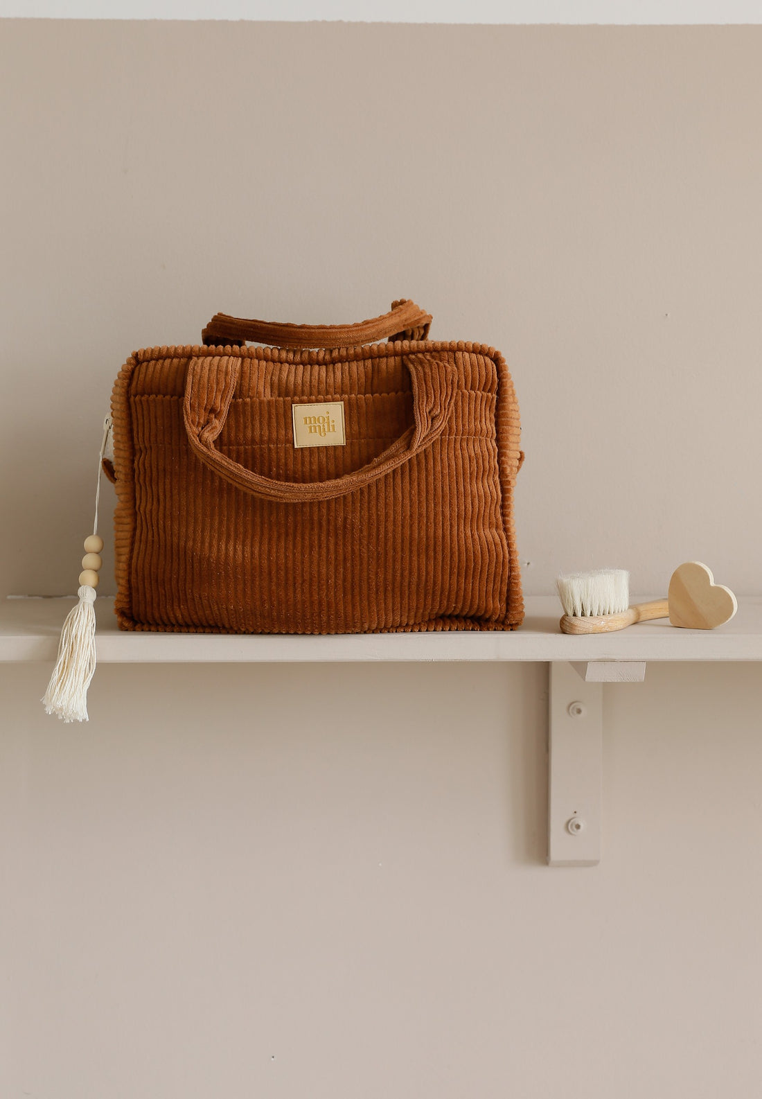 Kosmetiktaschen-Set 2-teilig – Karamell – Detailansicht 1