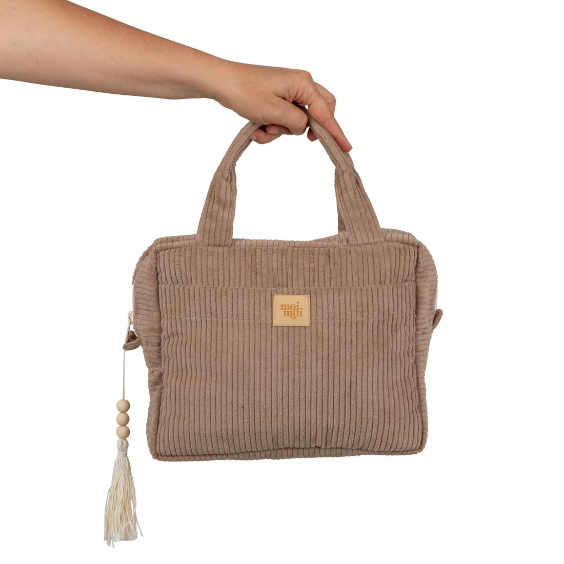Große Kosmetiktasche – Latte – Detailansicht 2