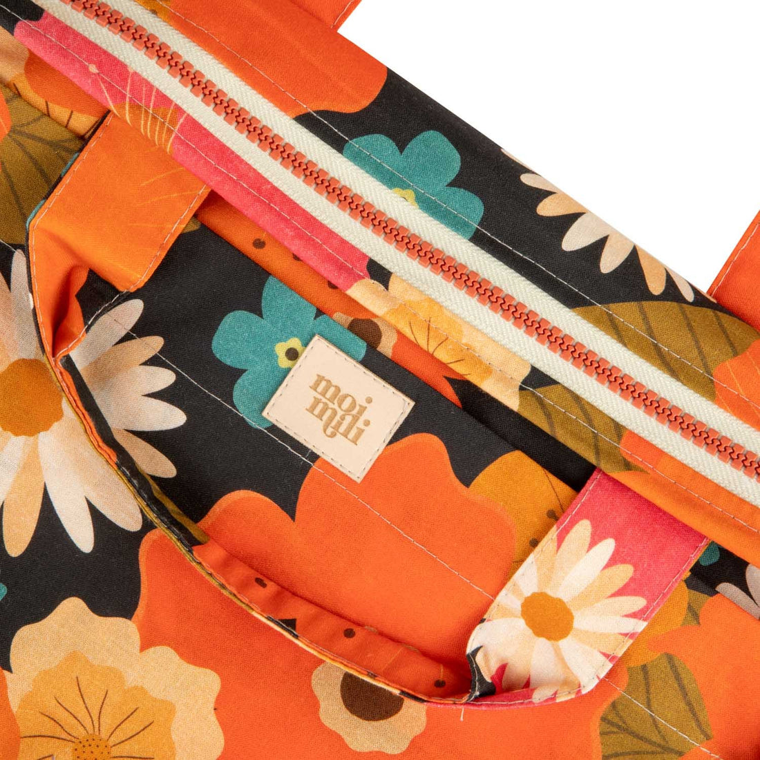 Große Kosmetiktasche – Picnic With Flowers – Detailansicht 3
