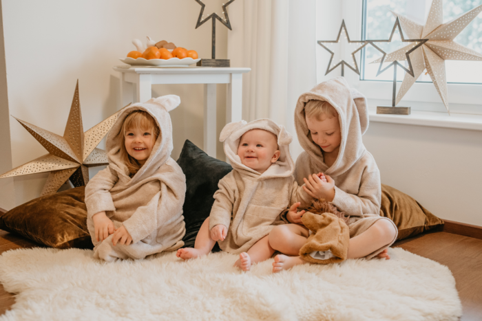 Langarm-Poncho TEDDY für Kleinkinder, Größe 82/86-116 – Produktansicht 2