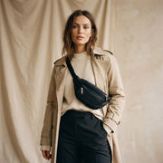 Leder – Bauchtasche Nr. 22 – Schwarz