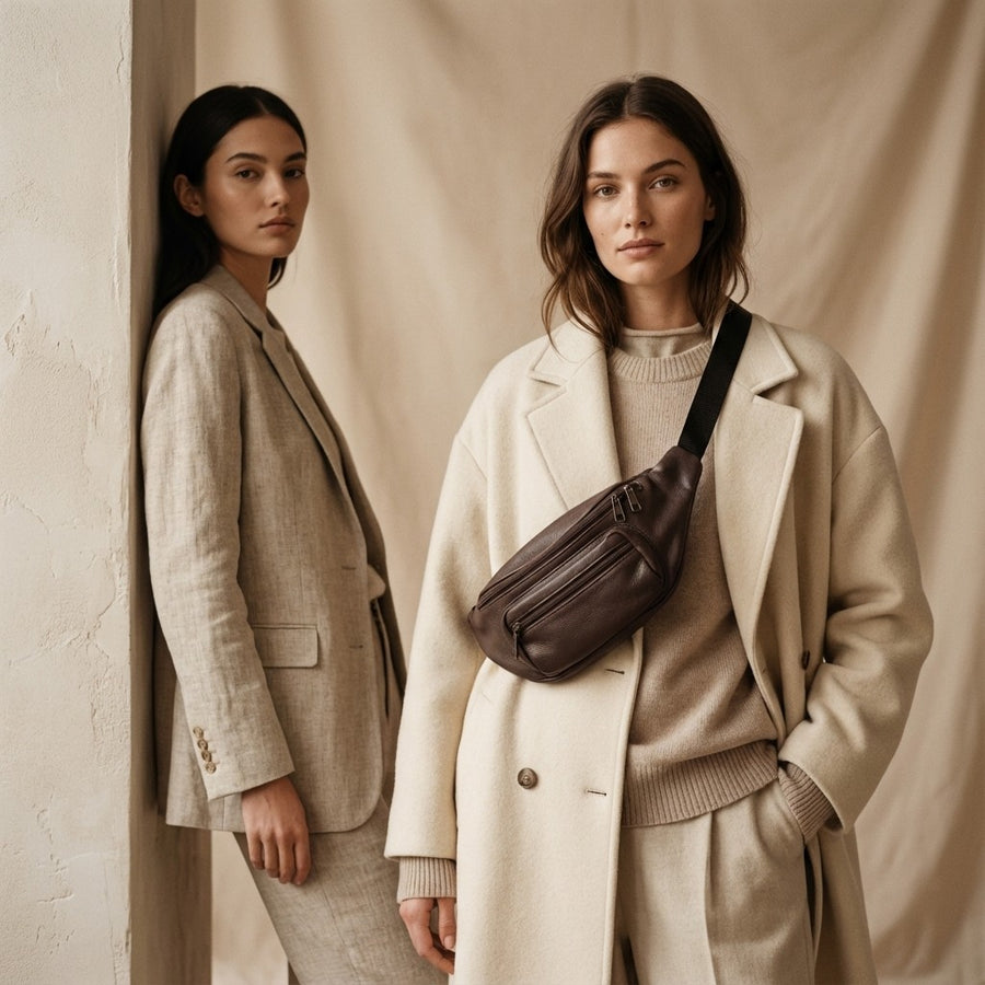 Leder – Bauchtasche Nr. 22 – Braun