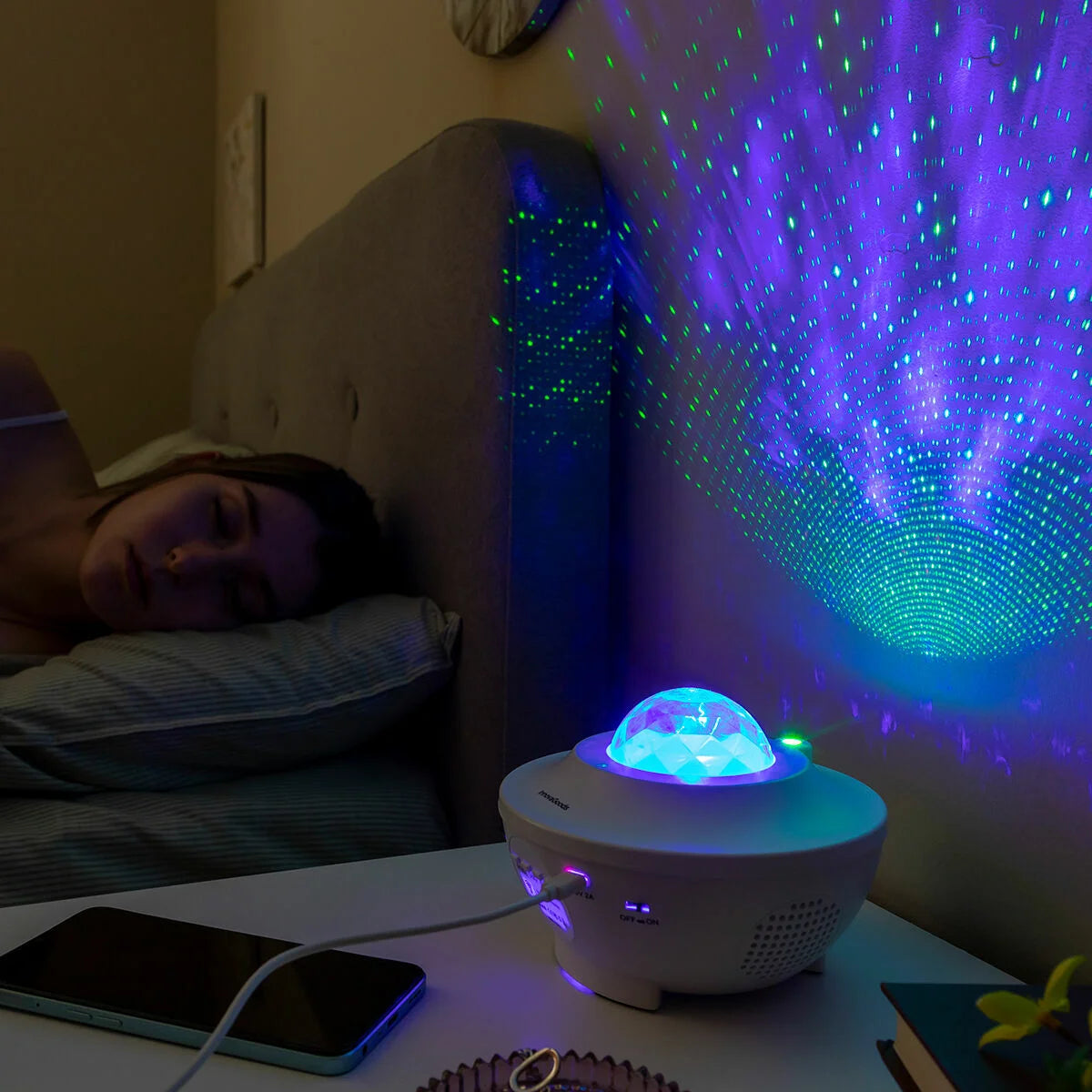 LED-Sternenprojektor Sedlay mit Lautsprecher – Produktansicht 2
