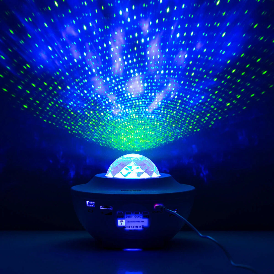 LED-Sternenprojektor Sedlay mit Lautsprecher – Detailansicht 1