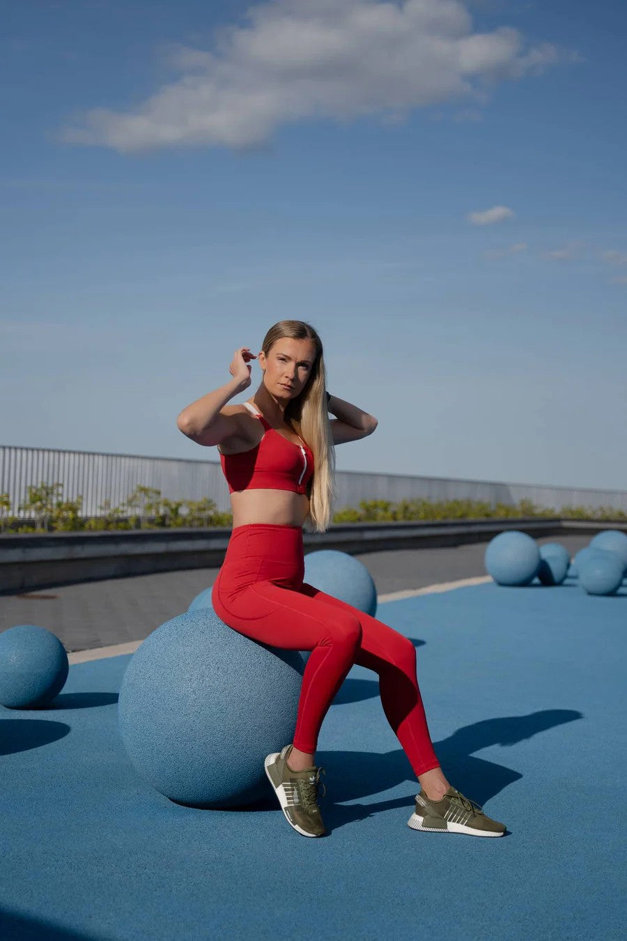 Leggings „Cute Cranberry“ – Rot – Produktansicht 5