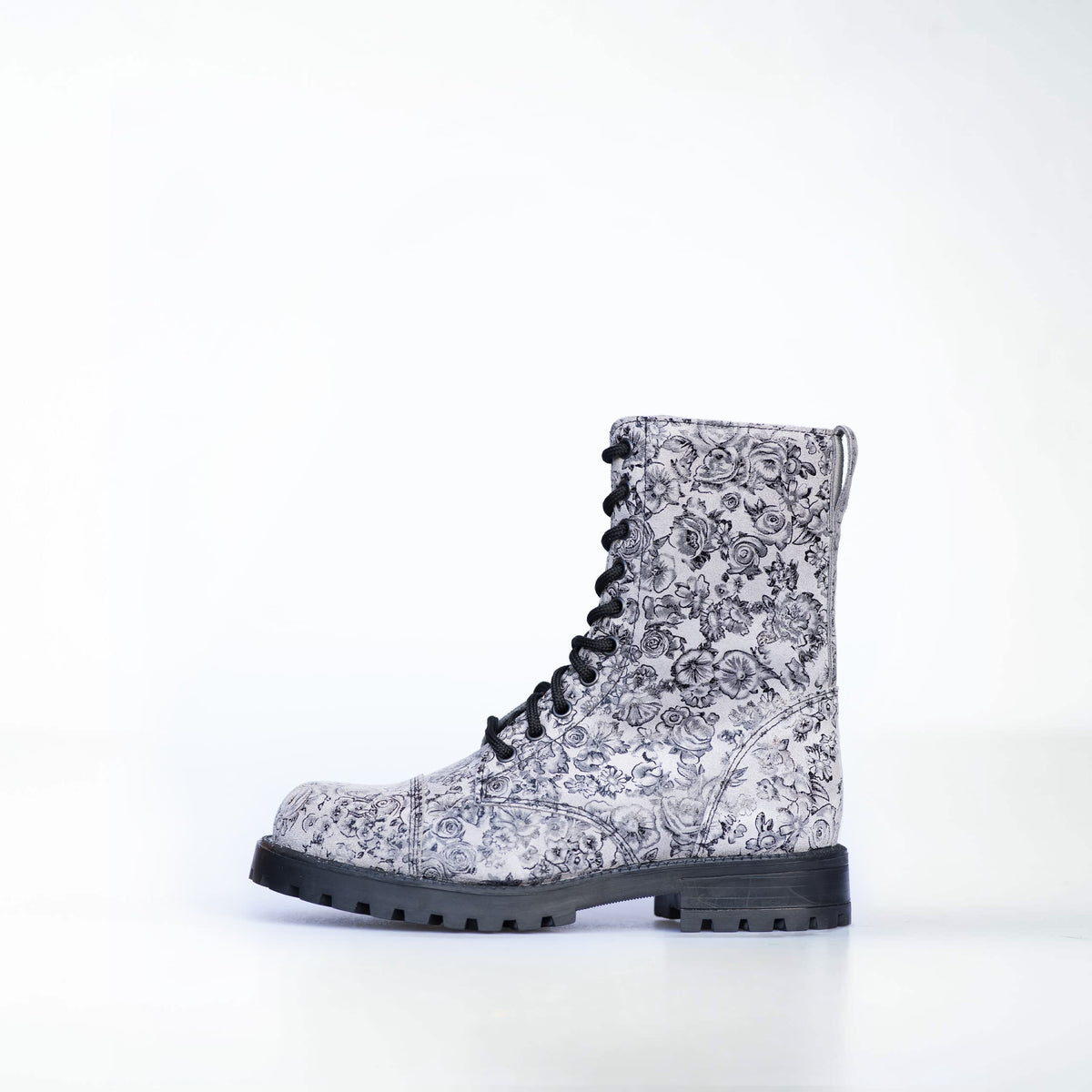 511 Grau Blumenmuster
