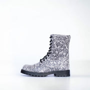 511 Grau Blumenmuster