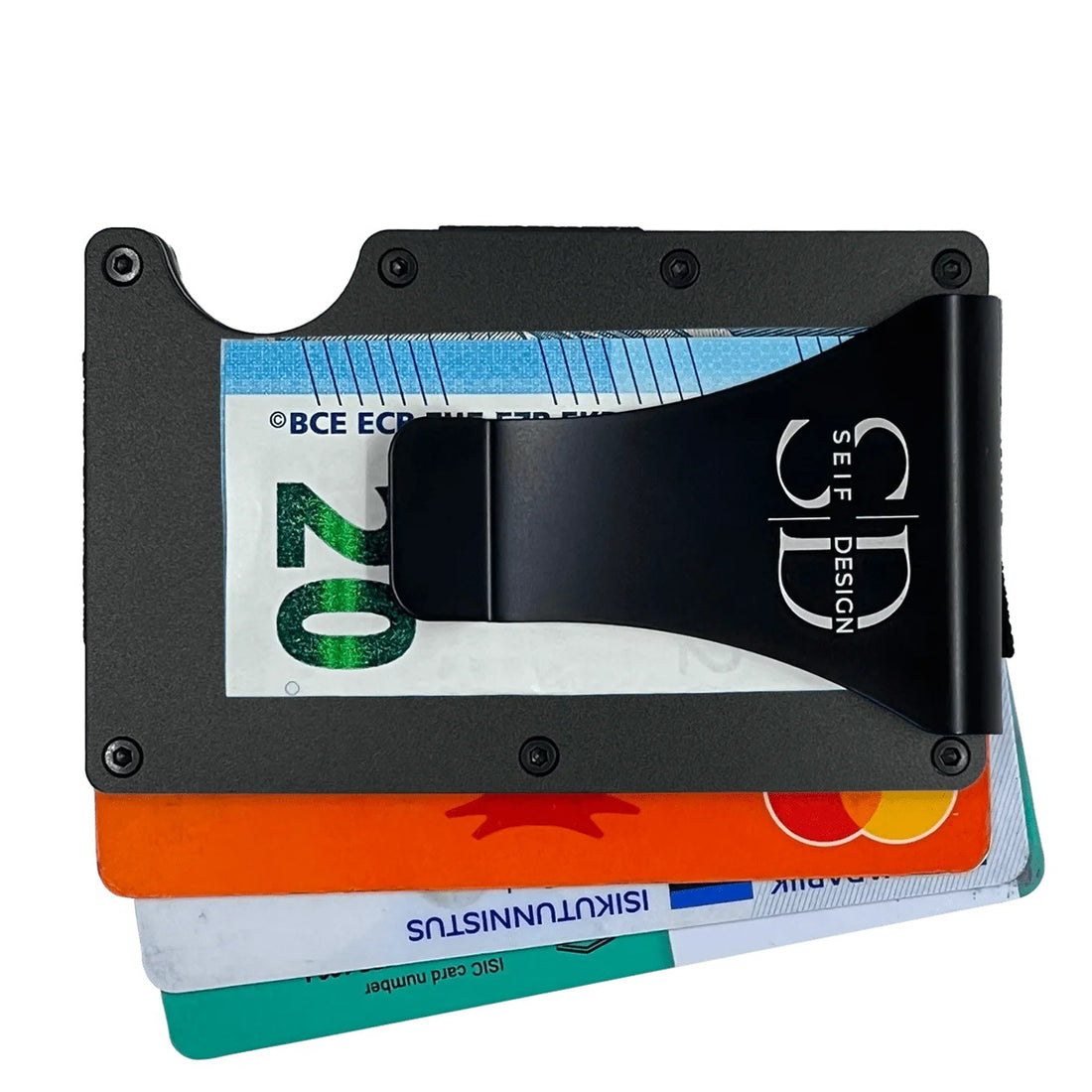 Kartenetui Lite mit RFID-Schutz – Schwarz – Detailansicht 1