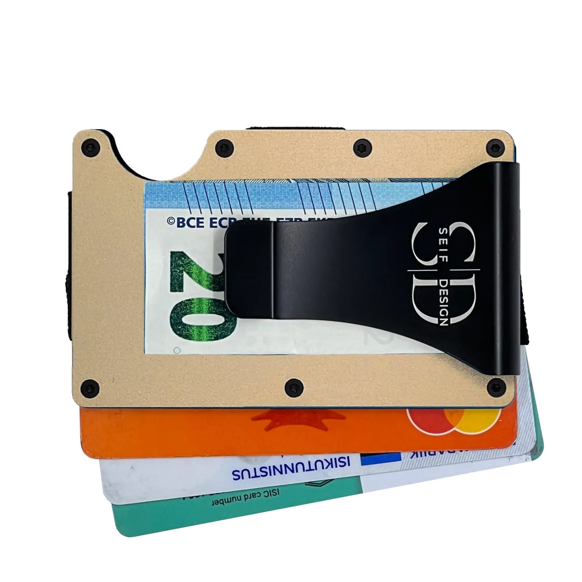 Kartenetui Lite Gold mit RFID-Schutz – Produktansicht 3