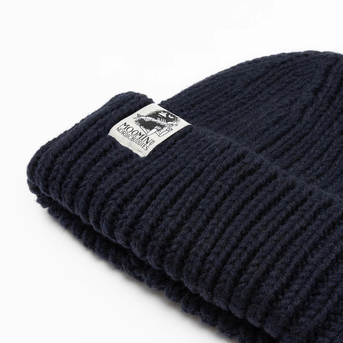 Grobstrick – Beanie Stinky – Marineblau – Produktansicht 2