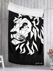 Handtuch White Lion – Schwarz
