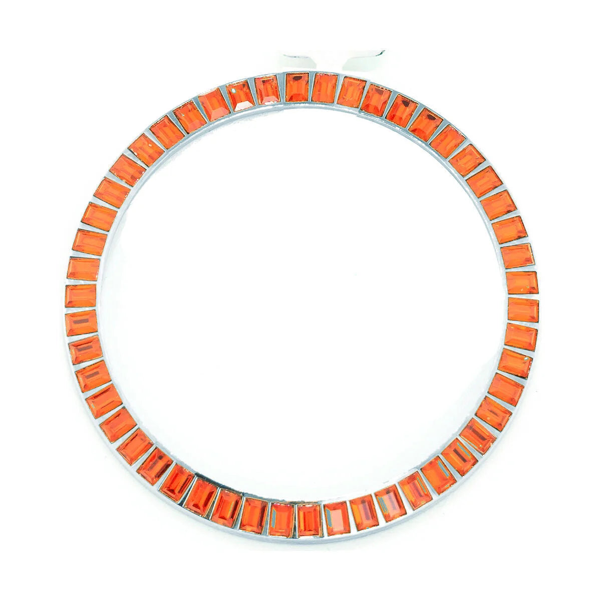 Marc Coblen B45-N227 Uhrenlünette mit orangefarbenen Zierelementen von vorn