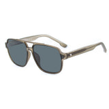 Bobroff BFG0005-C5 Herrensonnenbrille mit grauem Rahmen aus schräger Ansicht