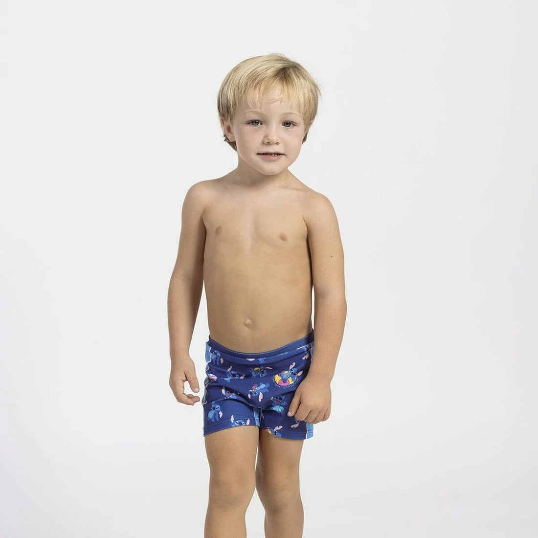 Stitch Jungen-Badeshorts Dunkelblau – Detailansicht 1