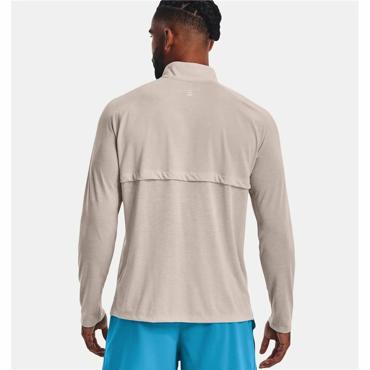 Under Armour Streaker Run Herren-Langarmshirt Beige – Produktansicht 4