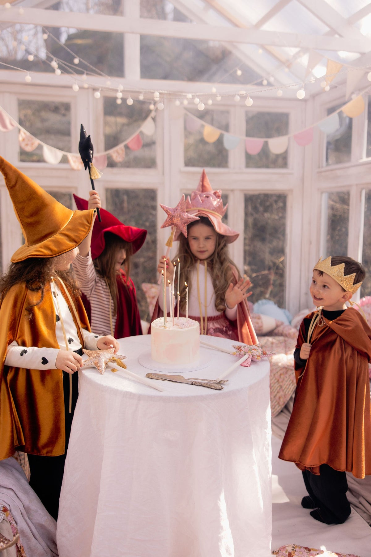 Kinder-Kostümumhang – Golden Riding Hood, Gold – Produktansicht 3
