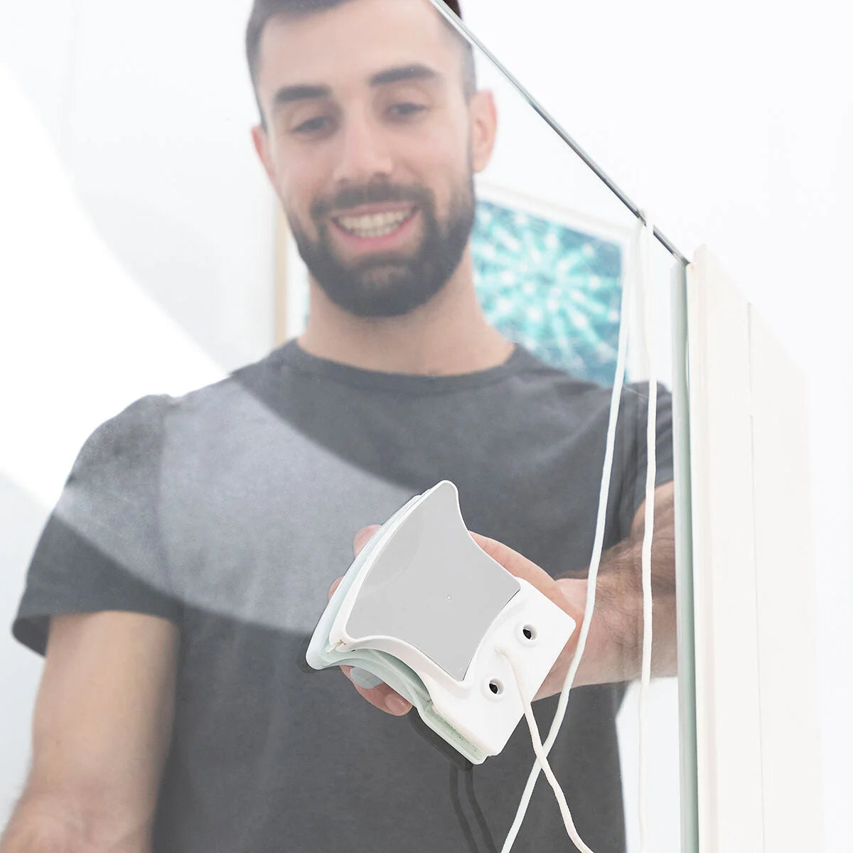 Magly magnetischer Fensterreiniger mit Abzieher – Produktansicht 2