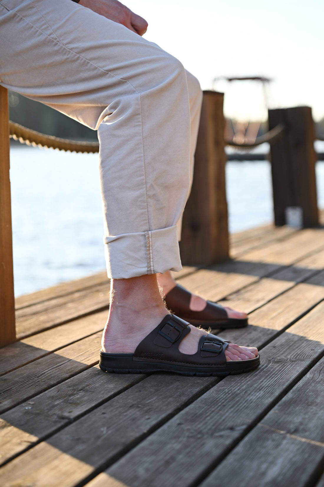Märt Herren Sandalen – Dunkelbraun – Detailansicht 3