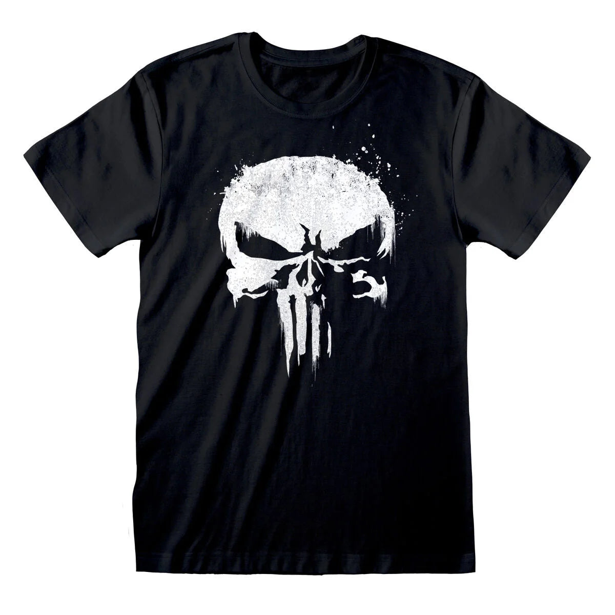 Unisex-T-Shirt Marvel mit Totenkopf-Motiv in Schwarz