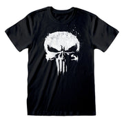 Unisex-T-Shirt Marvel mit Totenkopf-Motiv in Schwarz