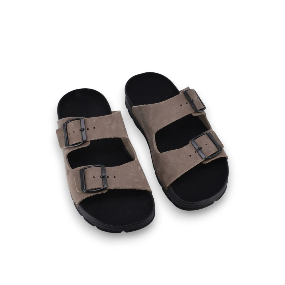 Meeliku Leder Sandalen – Braun/Schwarz – Produktansicht 2