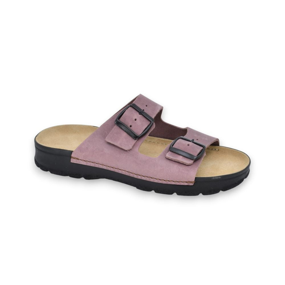 Meeliku Damen Leder Sandalen – Altrosa