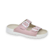 Meeliku Leder Sandalen – Rosa/Weiß
