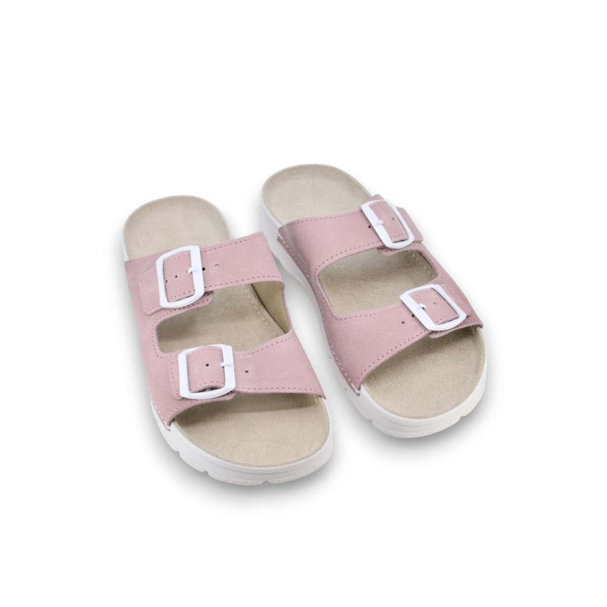 Meeliku Leder Sandalen – Rosa/Weiß – Produktansicht 2