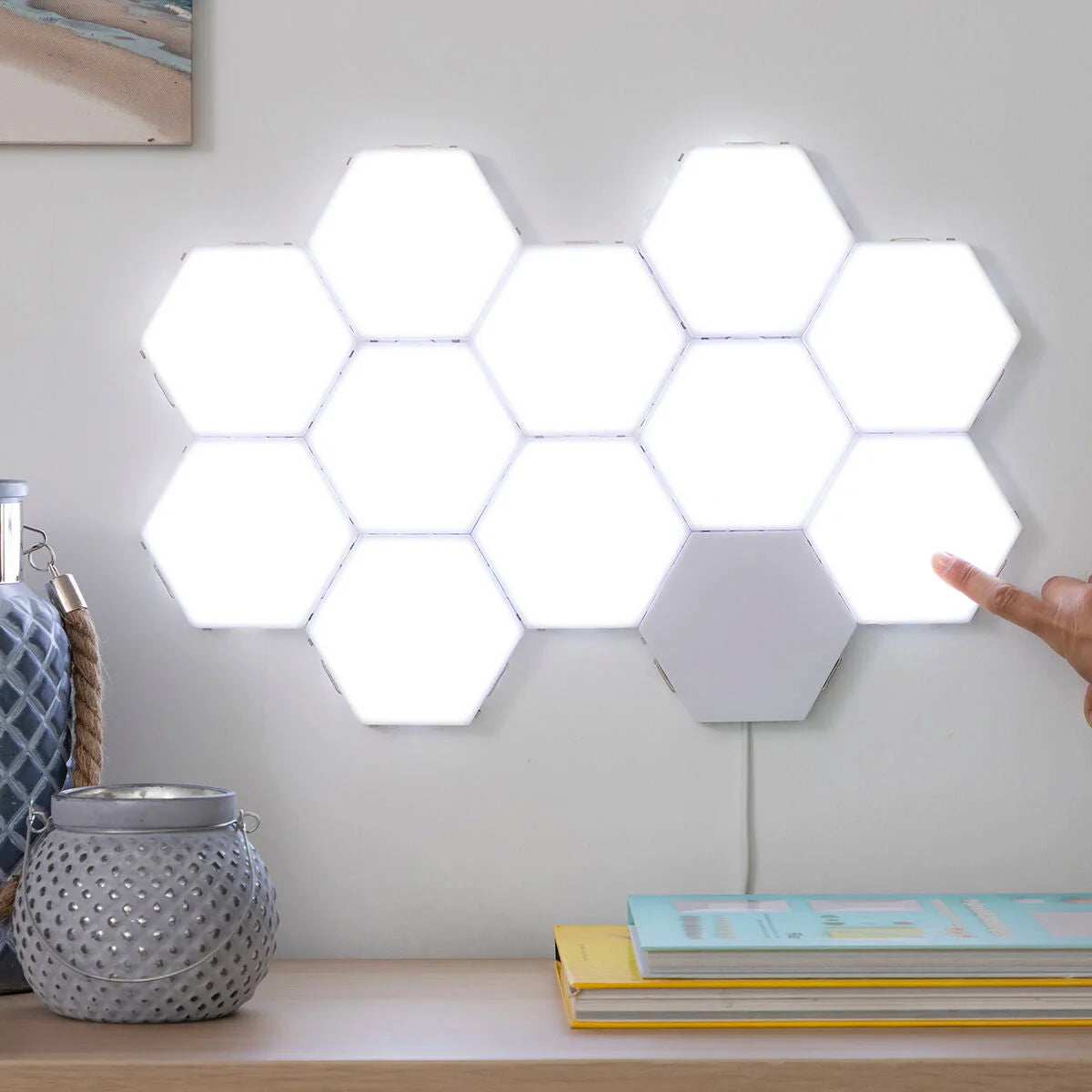 Modulare LED-Wandpanels Tilight 3er-Set – Produktansicht 2