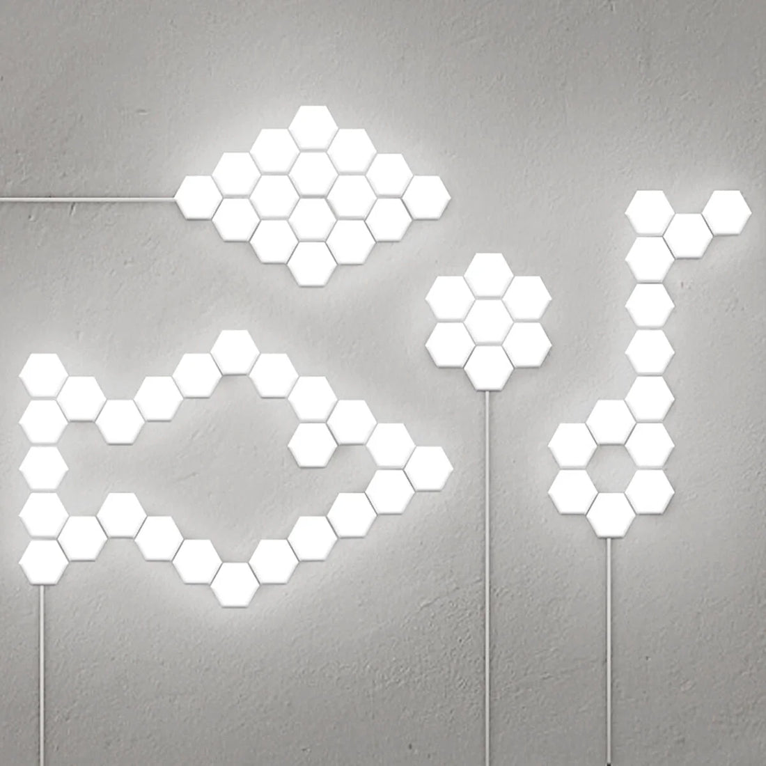 Modulare LED-Wandpanels Tilight 3er-Set – Detailansicht 4