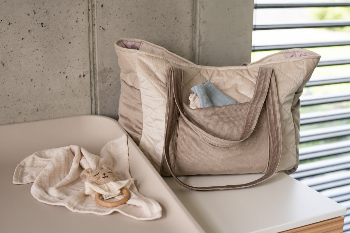 Mom- & Weekender-Tasche – Beige – Produktansicht 5
