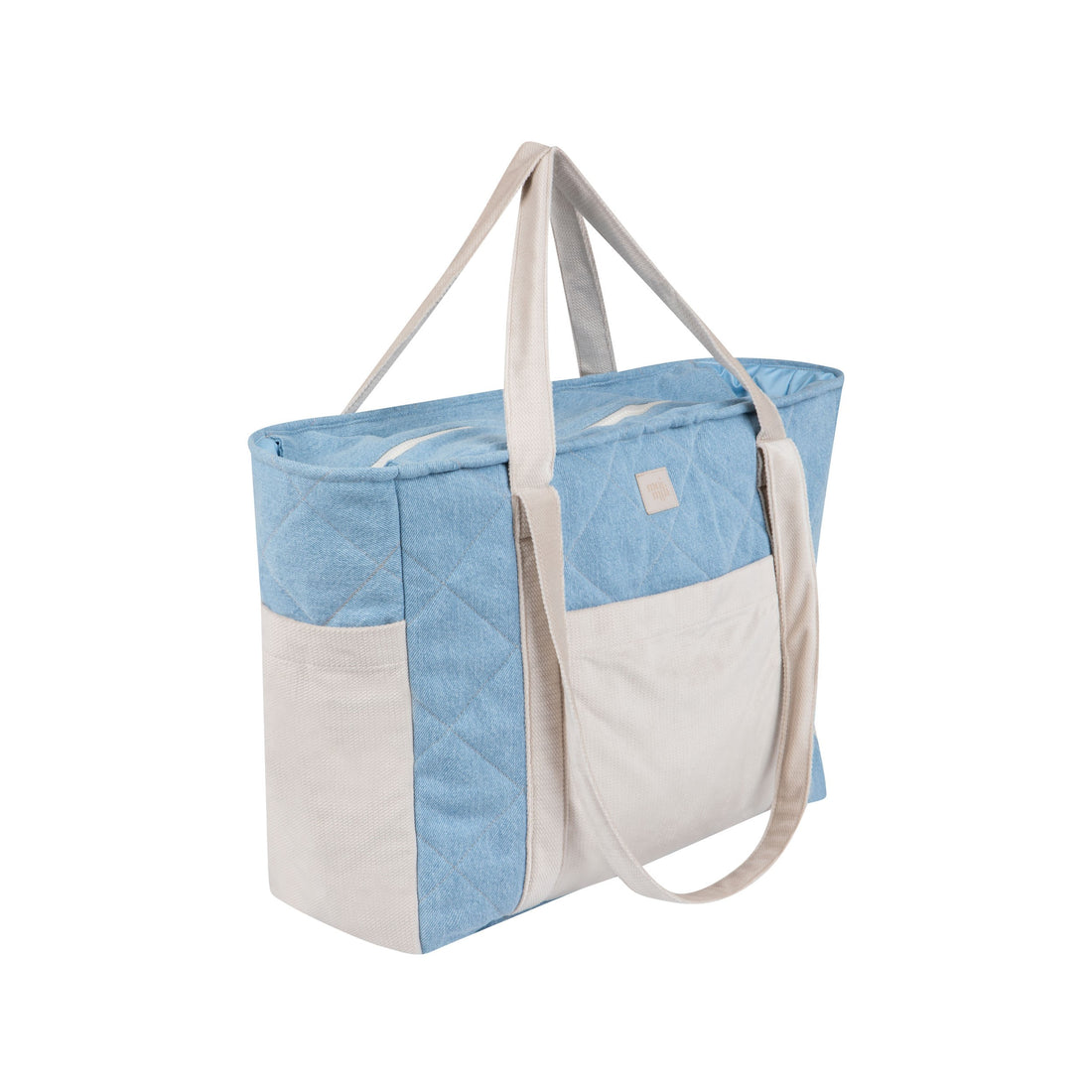 Mom- & Weekender-Tasche – Jeansblau – Detailansicht 1