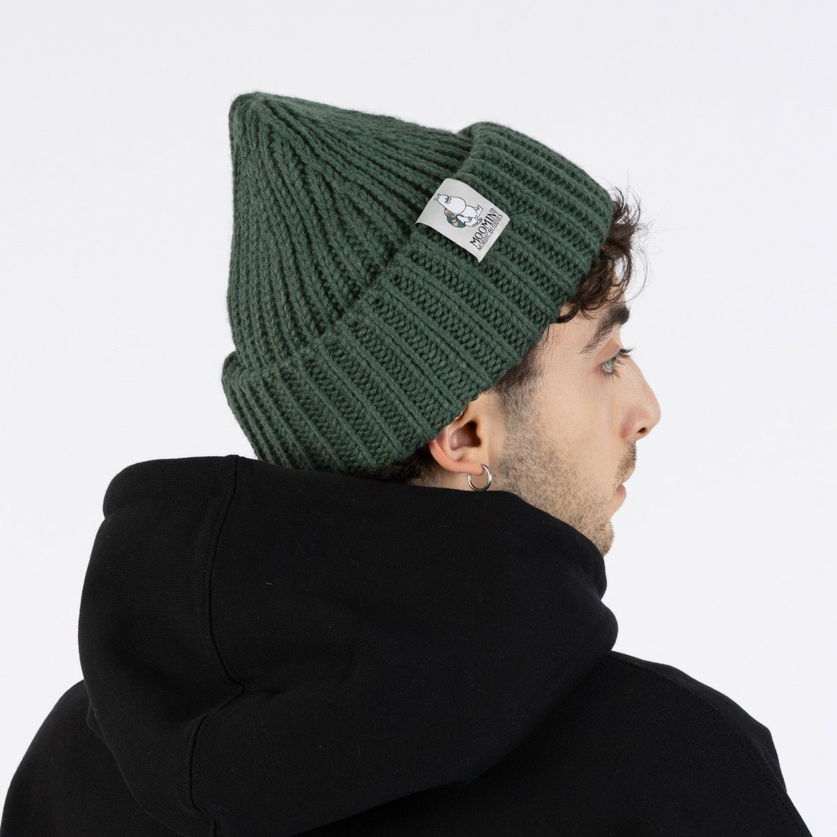 Grobstrick – Beanie Moomintroll – Grün – Produktansicht 2