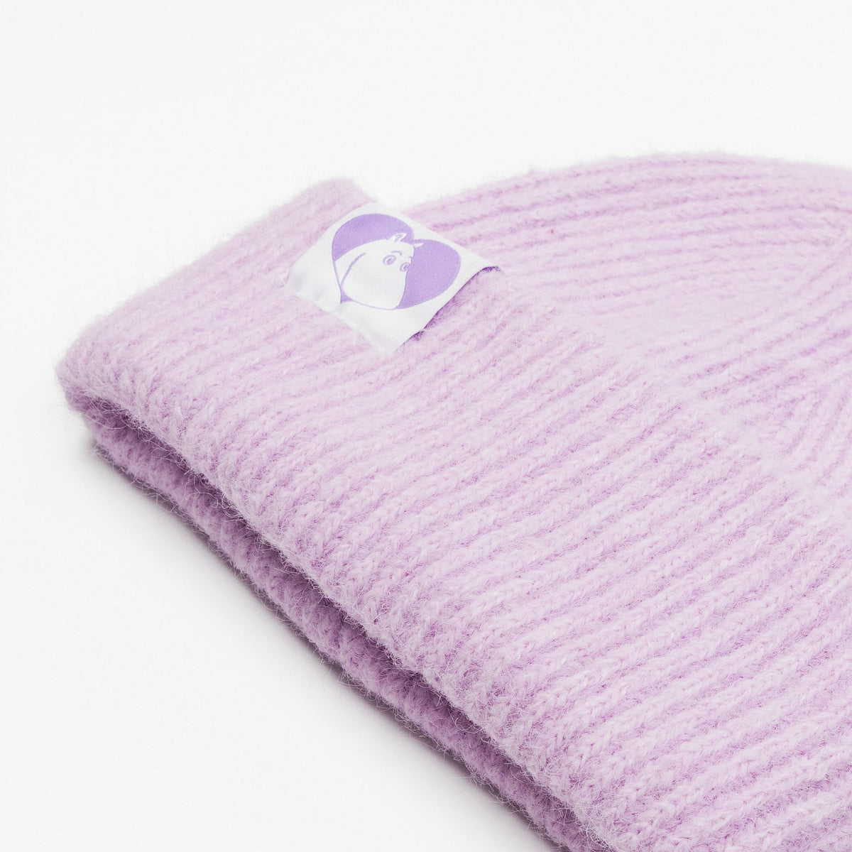 Grobstrick – Beanie Moomintroll Fluffy – Flieder – Produktansicht 3